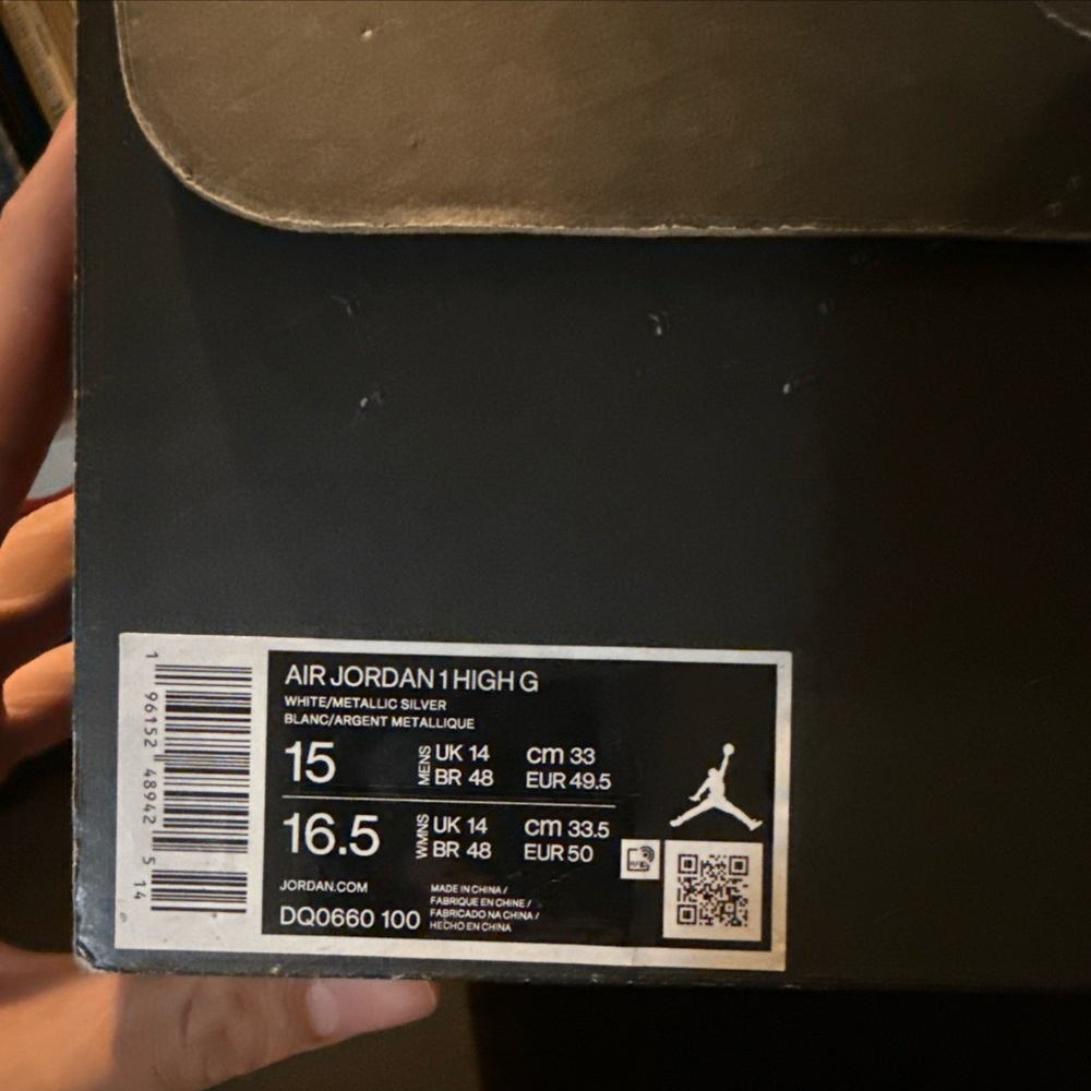 Jordan 1 Golf navy and white